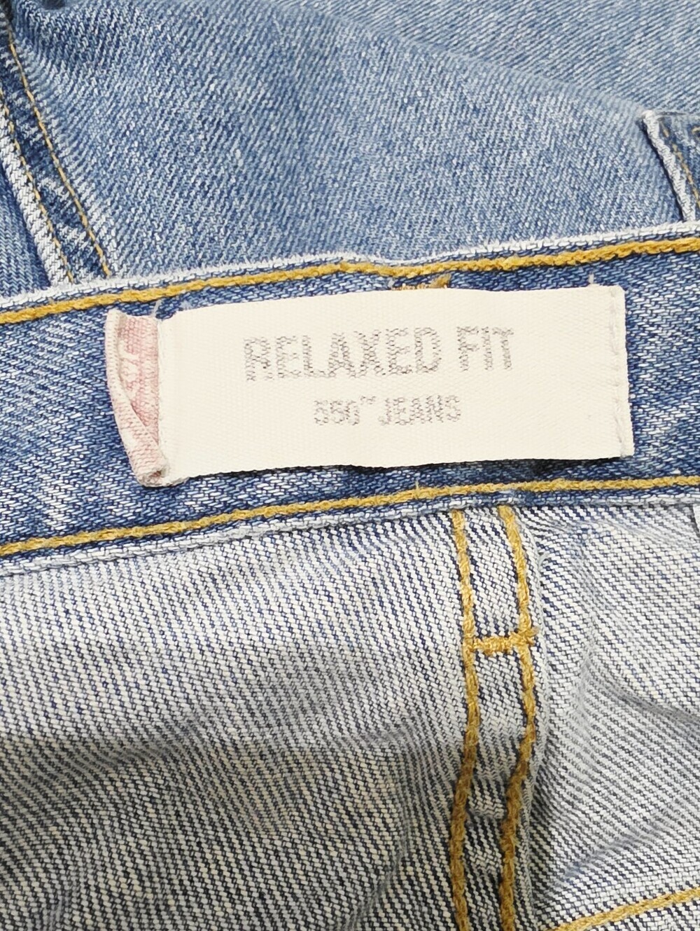 Levi’s 550 Jeans Men’s Size 42x30 Relaxed Fit Light Wash 100% Cotton Denim 90's - Picture 9 of 13